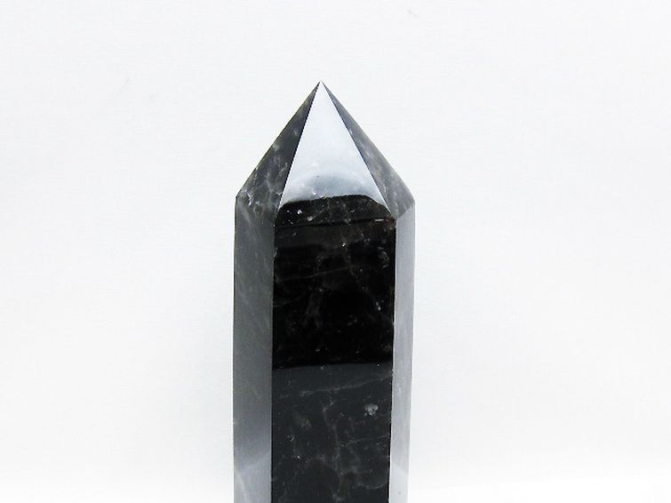 パワーストーン 天然石 モリオン 純天然 黒水晶 六角柱[T43-7992]