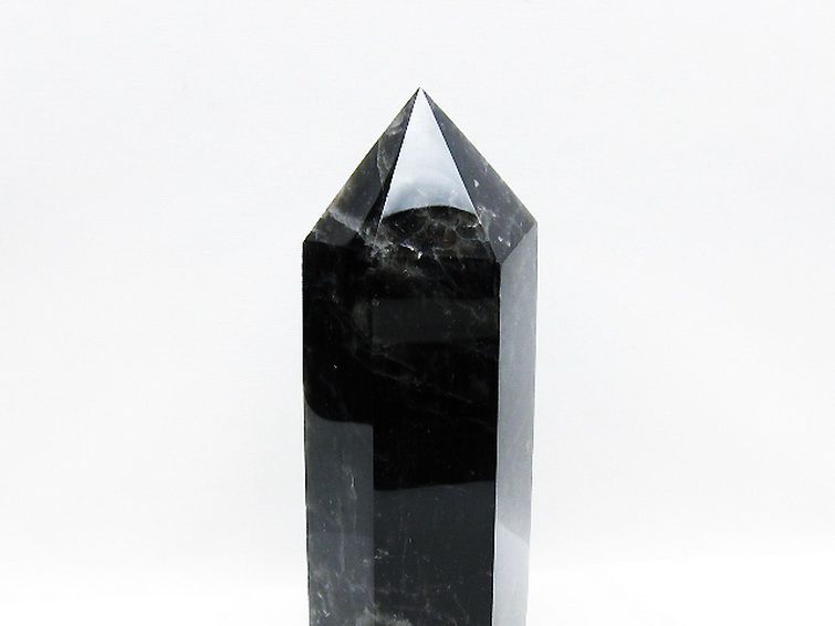 パワーストーン 天然石 モリオン 純天然 黒水晶 六角柱[T43-7992]