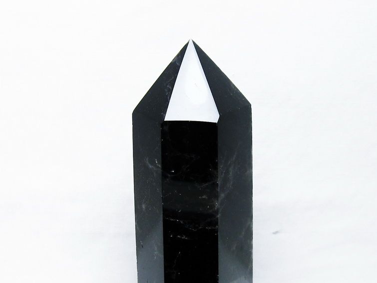 モリオン 純天然 黒水晶 六角柱[T43-8196] 3枚目