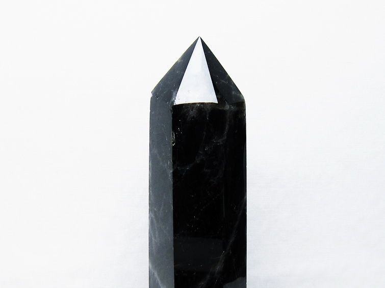 モリオン 純天然 黒水晶 六角柱[T43-8199] 3枚目