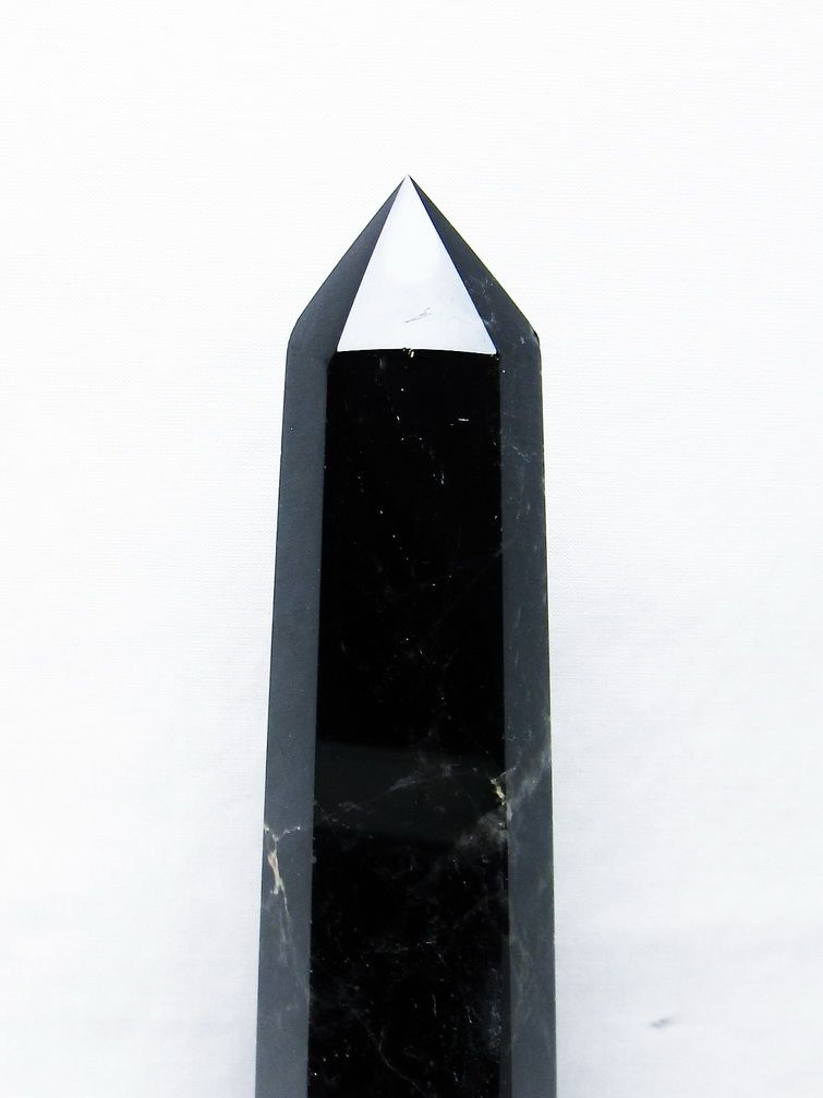 モリオン 純天然 黒水晶 六角柱[T43-8207] 2枚目