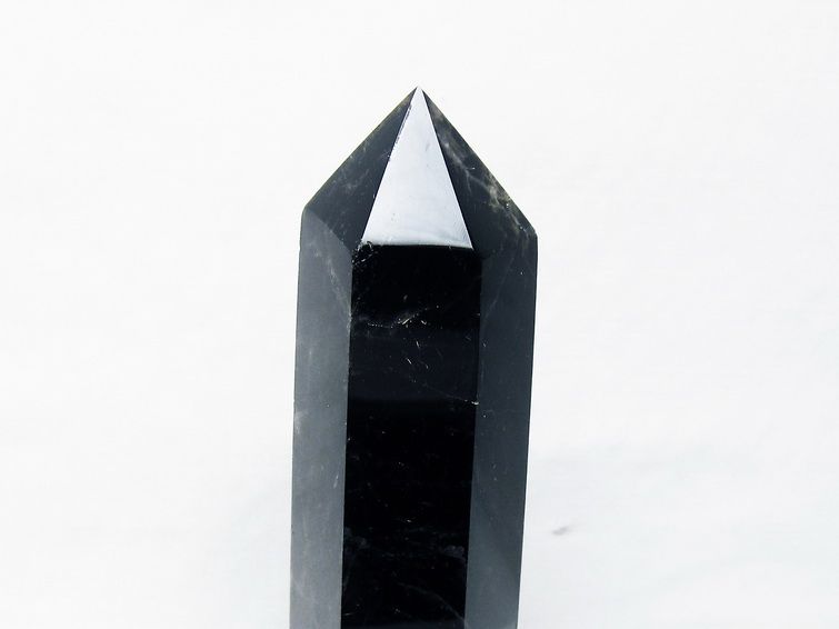 モリオン 純天然 黒水晶 六角柱[T43-8214] 3枚目