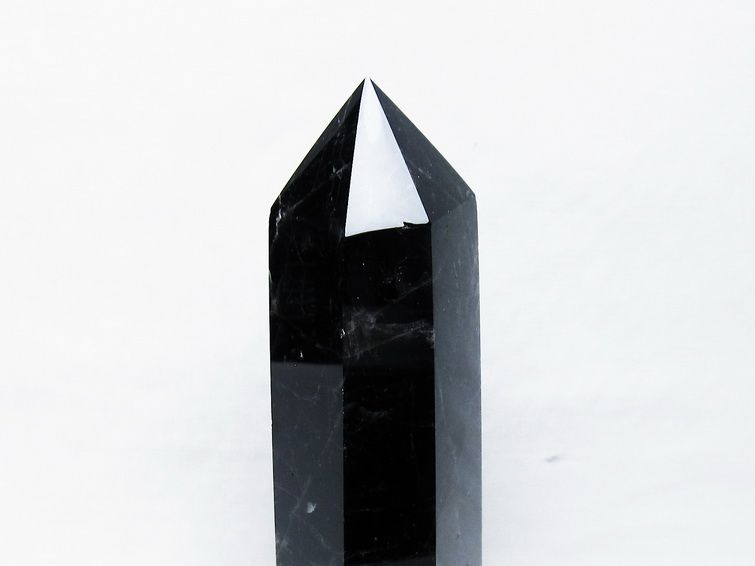 モリオン 純天然 黒水晶 六角柱[T43-8219] 3枚目