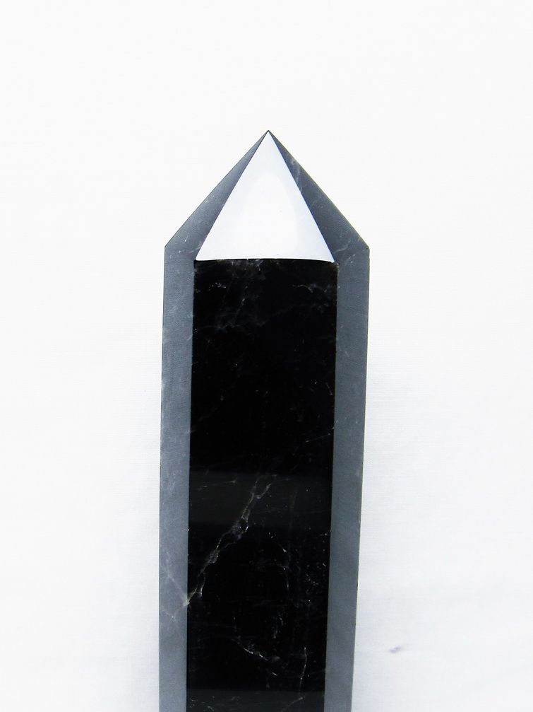 モリオン 純天然 黒水晶 六角柱[T43-8223] 2枚目