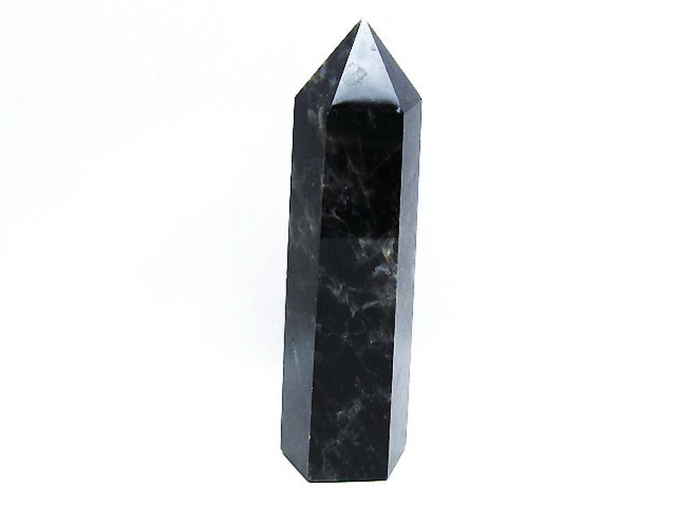 パワーストーン 天然石 モリオン 純天然 黒水晶 六角柱[T43-8336]