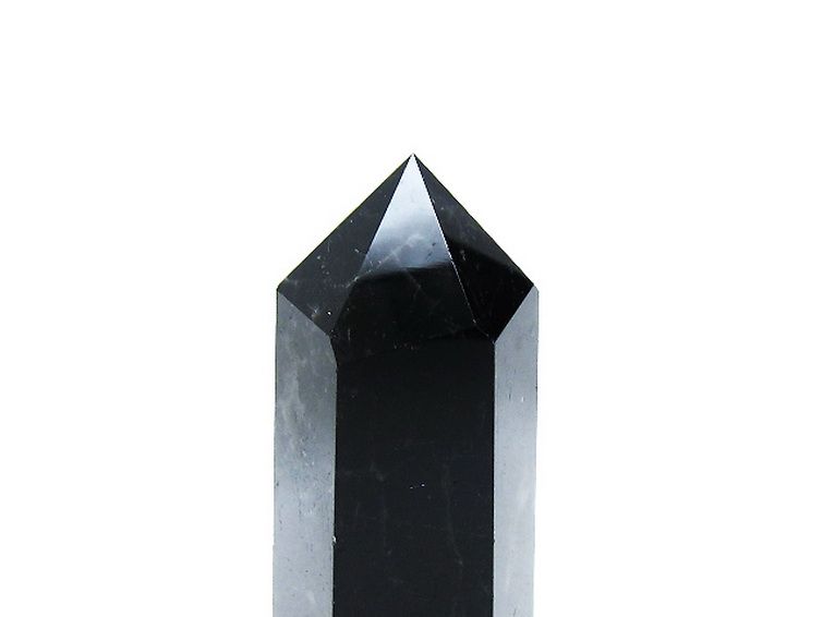 パワーストーン 天然石 モリオン 純天然 黒水晶 六角柱[T43-8381]