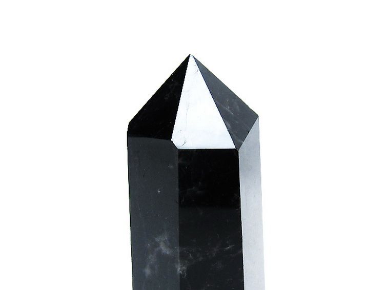 パワーストーン 天然石 モリオン 純天然 黒水晶 六角柱[T43-8381]