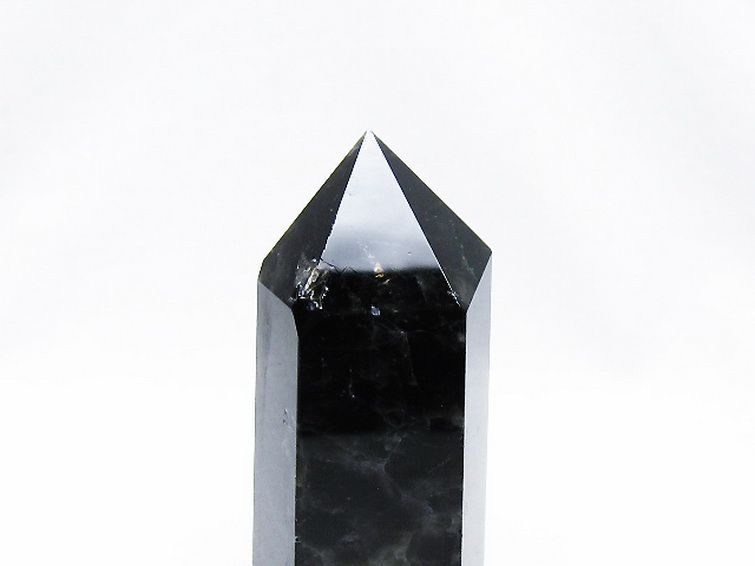 参考出品 モリオン パワーストーン 天然石 モリオン 純天然 黒水晶 六角柱[T43-8434]