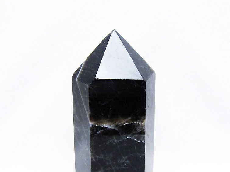 モリオン 純天然 黒水晶 六角柱[T43-8448] 3枚目