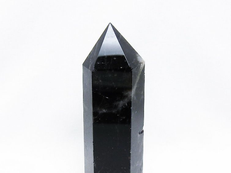 モリオン 純天然 黒水晶 六角柱[T43-8456] 2枚目