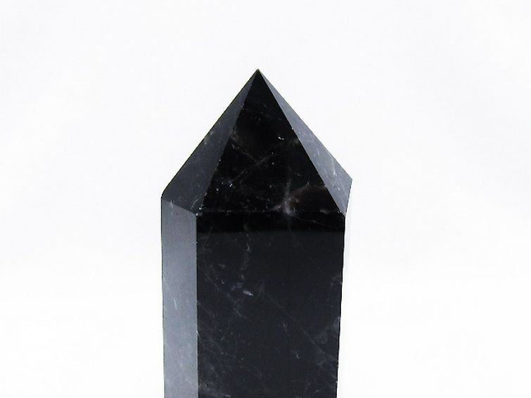 モリオン 純天然 黒水晶 六角柱[T43-8530] 2枚目