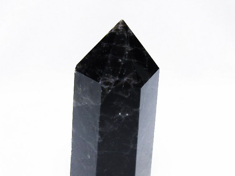 パワーストーン 天然石 モリオン 純天然 黒水晶 六角柱[T43-8535]
