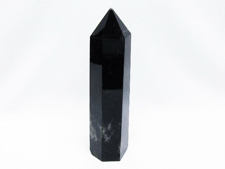 モリオン 純天然 黒水晶 六角柱[T43-8563] 1枚目