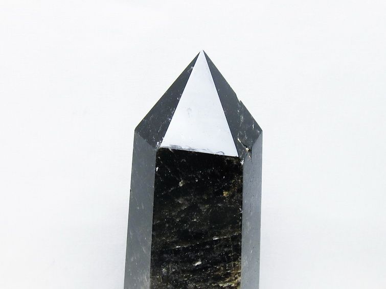 1.3Kgパワーストーン 天然石 モリオン 純天然 黒水晶 六角柱[T43