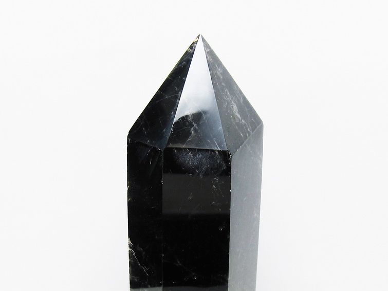 1.3Kgモリオン 純天然 黒水晶 六角柱 [t43-8650] 2枚目