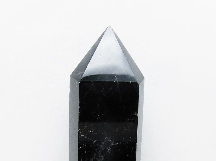 1.3Kgモリオン 純天然 黒水晶 六角柱 [t43-8650] 3枚目