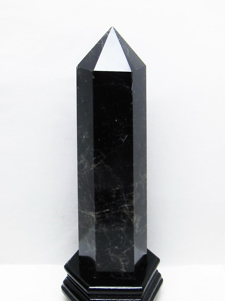 ✳️限定品✨漆黒の超極大ポイント✨超極上の逸品☆モリオン六角柱 天然石 原石 置物 ✳️限定品✨漆黒の超極大ポイント✨超極上の逸品☆モリオン六角柱