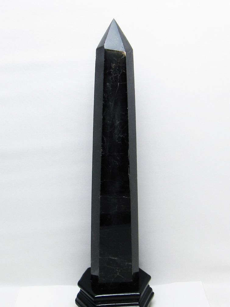 2.2Kgモリオン 純天然 黒水晶 六角柱 [t43-8701] 1枚目