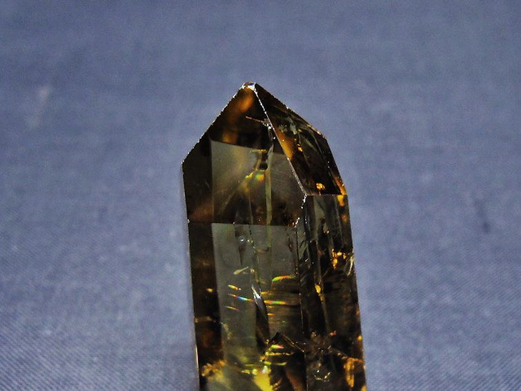 虹入り黄水晶(シトリン)原石[T436-2973] 2枚目