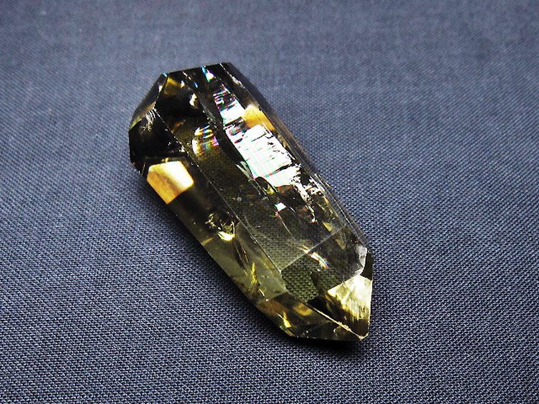 虹入り黄水晶(シトリン)原石[T436-2973] 3枚目