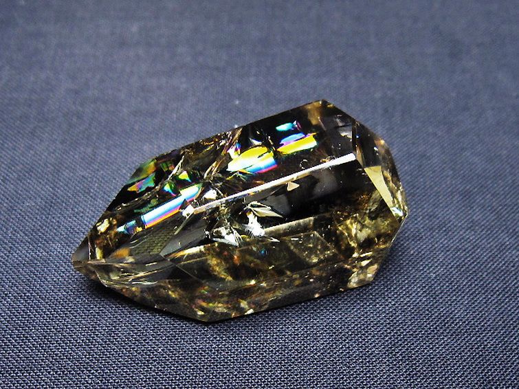 虹入り黄水晶(シトリン)原石[T436-3026] 2枚目