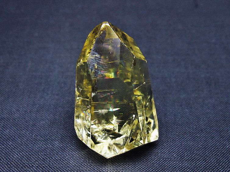 虹入り黄水晶(シトリン)原石[T436-3036] 1枚目
