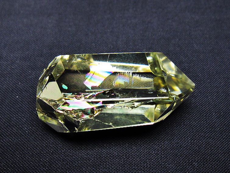 虹入り黄水晶(シトリン)原石[T436-3069] 3枚目