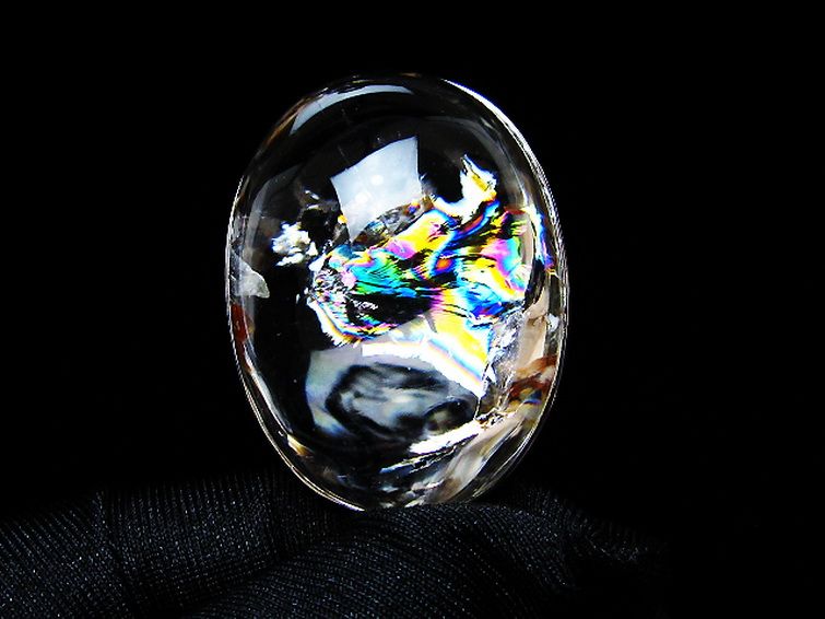 アイリスクォーツ 虹入り レインボー水晶 ペンダント [t436-3187] 1枚目