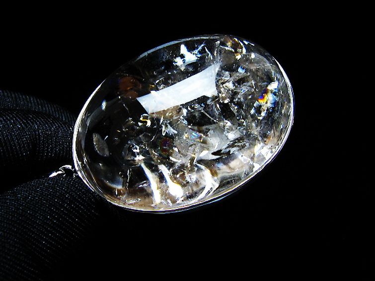 アイリスクォーツ 虹入り レインボー水晶 ペンダント [t436-3189] 1枚目