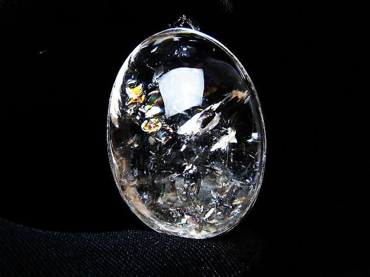 アイリスクォーツ 虹入り レインボー水晶 ペンダント [t436-3189] 2枚目