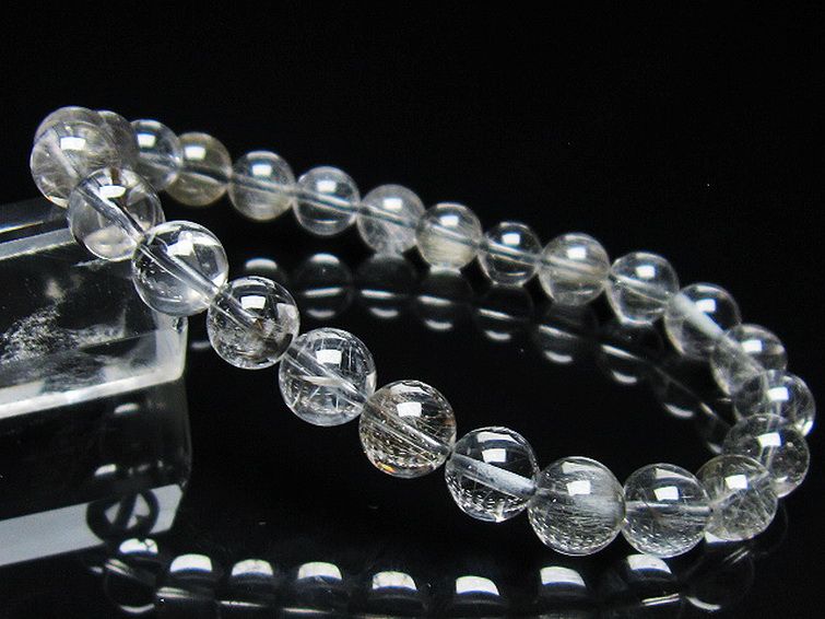 放射プラチナルチルブレスレット 8mm [t437-2312] 1枚目