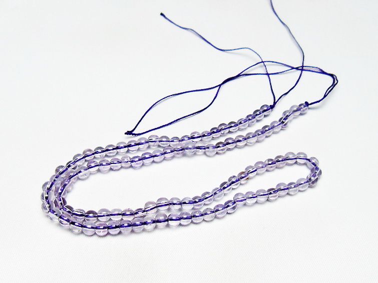 アメジスト一連 4mm ビーズ [t438-5477] 3枚目