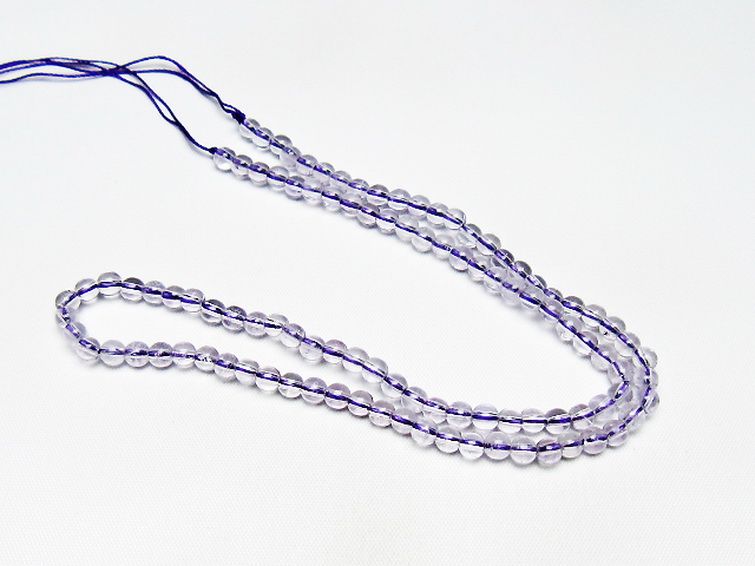 アメジスト一連 4mm ビーズ [t438-5480] 3枚目