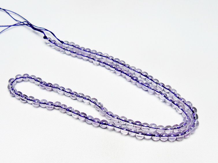 アメジスト一連 4mm ビーズ [t438-5484] 3枚目
