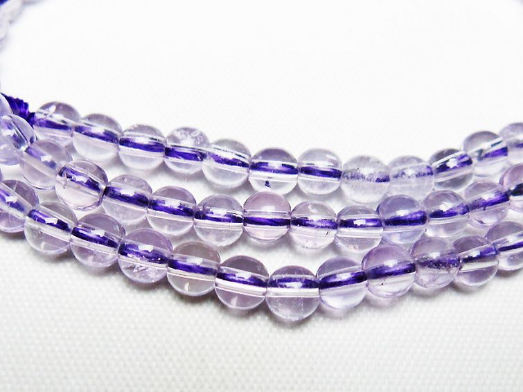 アメジスト一連 4mm ビーズ [t438-5486] 2枚目