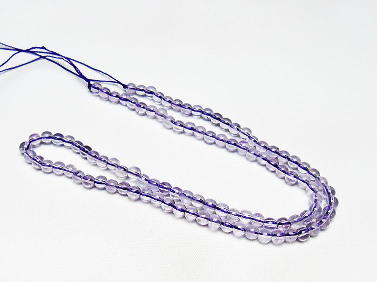 アメジスト一連 4mm ビーズ [t438-5486] 3枚目