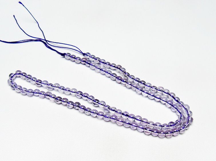 アメジスト一連 4mm ビーズ [t438-5494] 3枚目