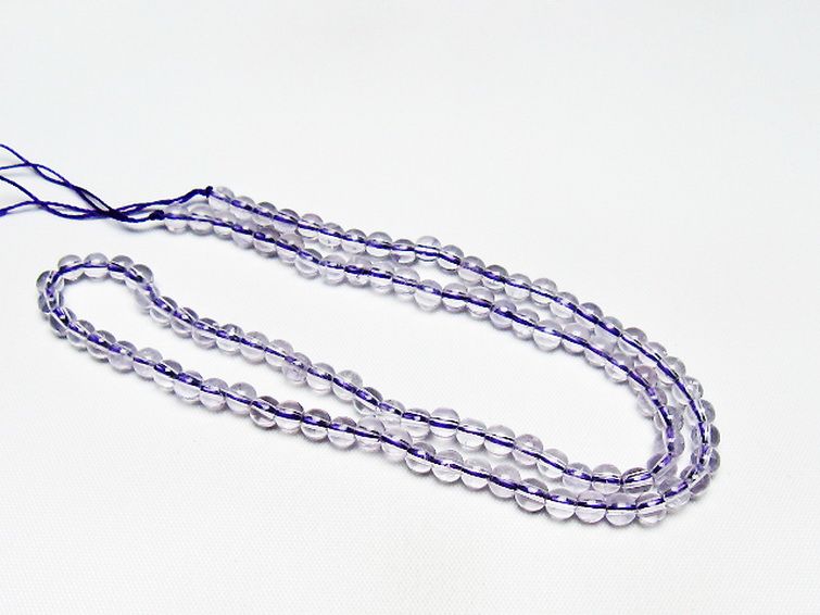 アメジスト一連 4mm ビーズ [t438-5497] 3枚目