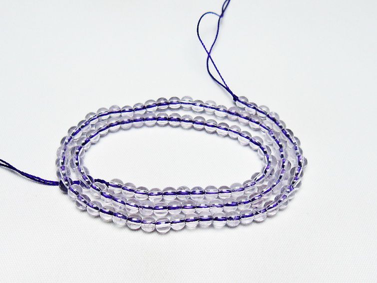 アメジスト一連 4mm ビーズ [t438-5506] 1枚目