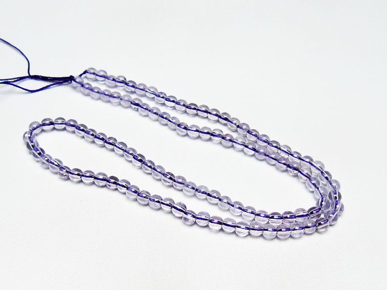 アメジスト一連 4mm ビーズ [t438-5507] 3枚目