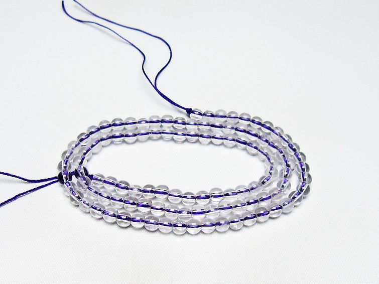 アメジスト一連 4mm ビーズ [t438-5512] 1枚目