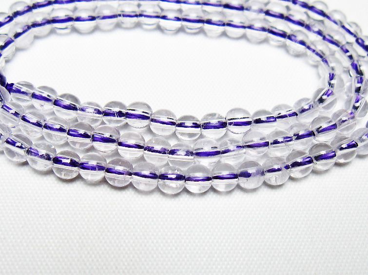 アメジスト一連 4mm ビーズ [t438-5512] 2枚目