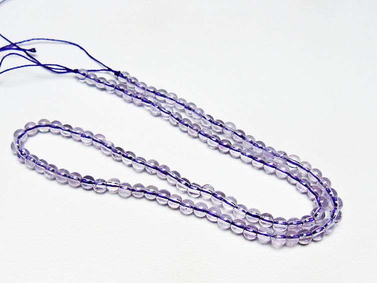アメジスト一連 4mm ビーズ [t438-5516] 3枚目