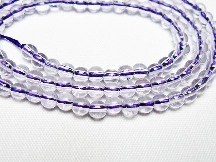 アメジスト一連 4mm ビーズ [t438-5517] 2枚目