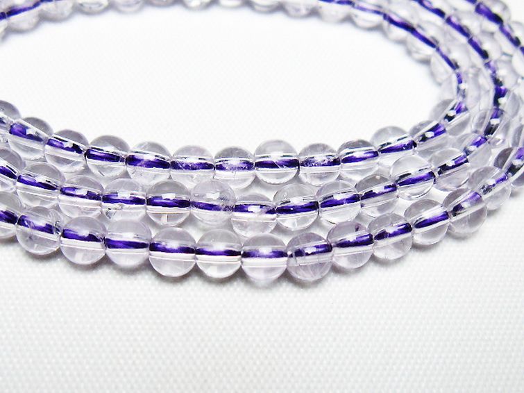 アメジスト一連 4mm ビーズ [t438-5524] 2枚目