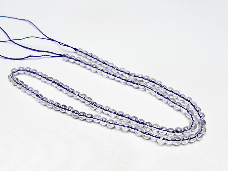 アメジスト一連 4mm ビーズ [t438-5529] 3枚目