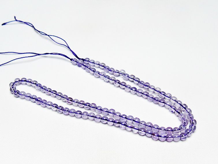 アメジスト一連 4mm ビーズ [t438-5532] 3枚目