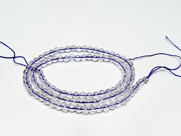 アメジスト一連 4mm ビーズ [t438-5541] 1枚目