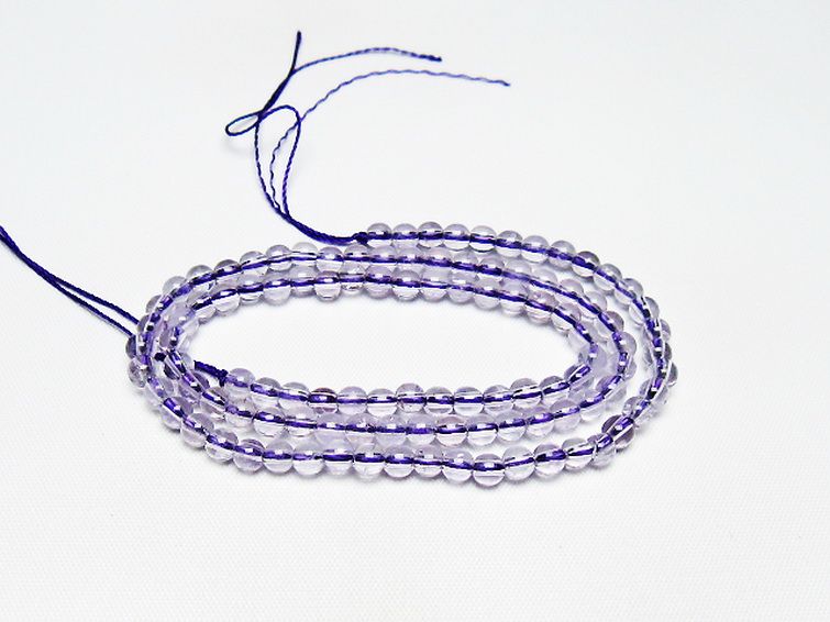 アメジスト一連 4mm ビーズ [t438-5547] 1枚目