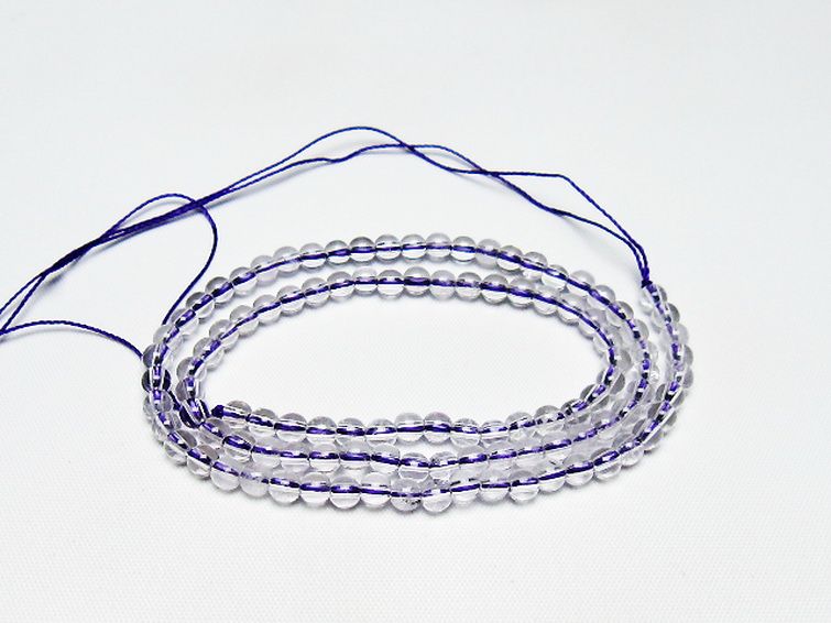 アメジスト一連 4mm ビーズ [t438-5550] 1枚目